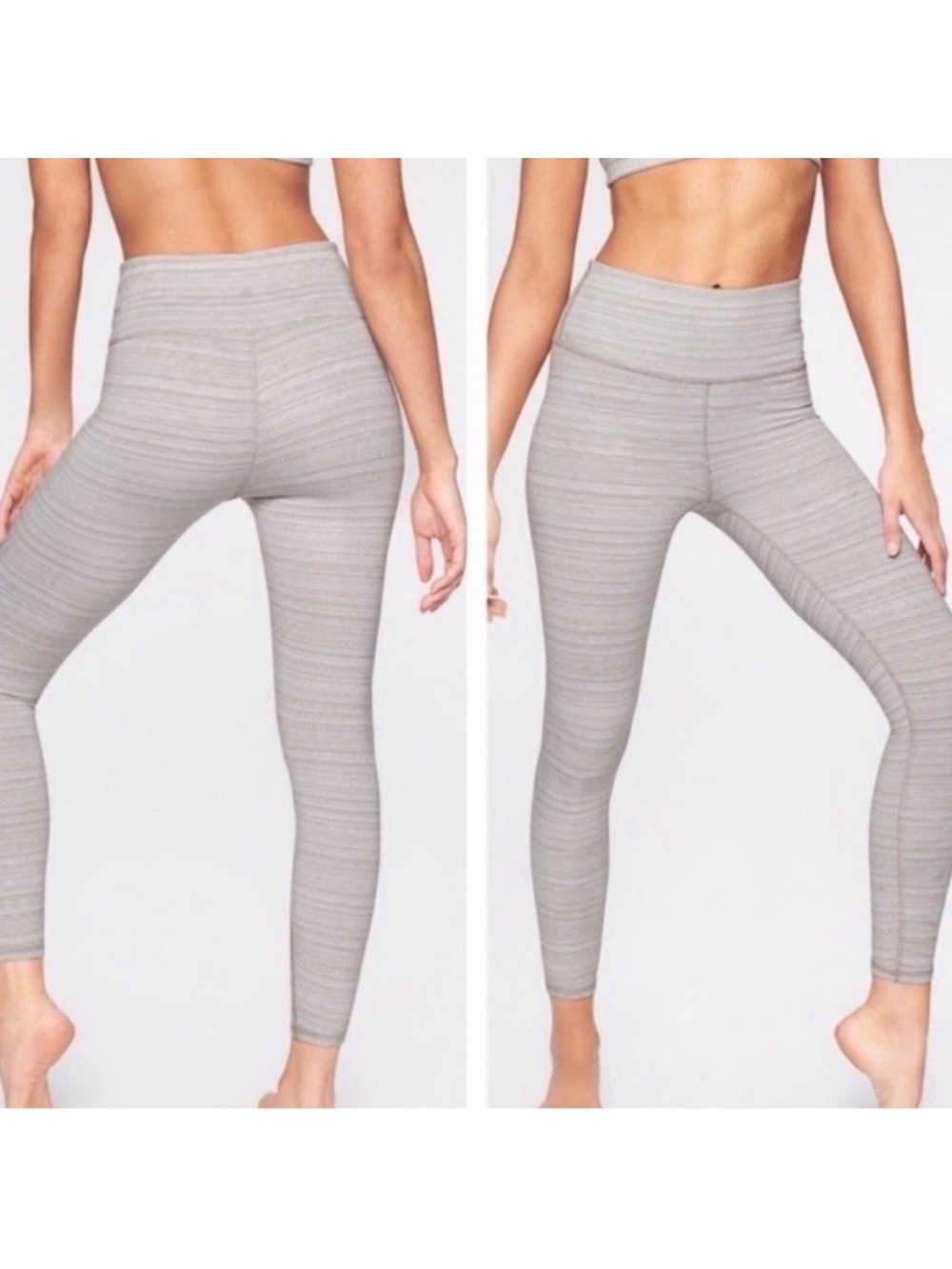 Athleta Leggings Womens L High Rise Jacquard Chaturanga Textured Tight
